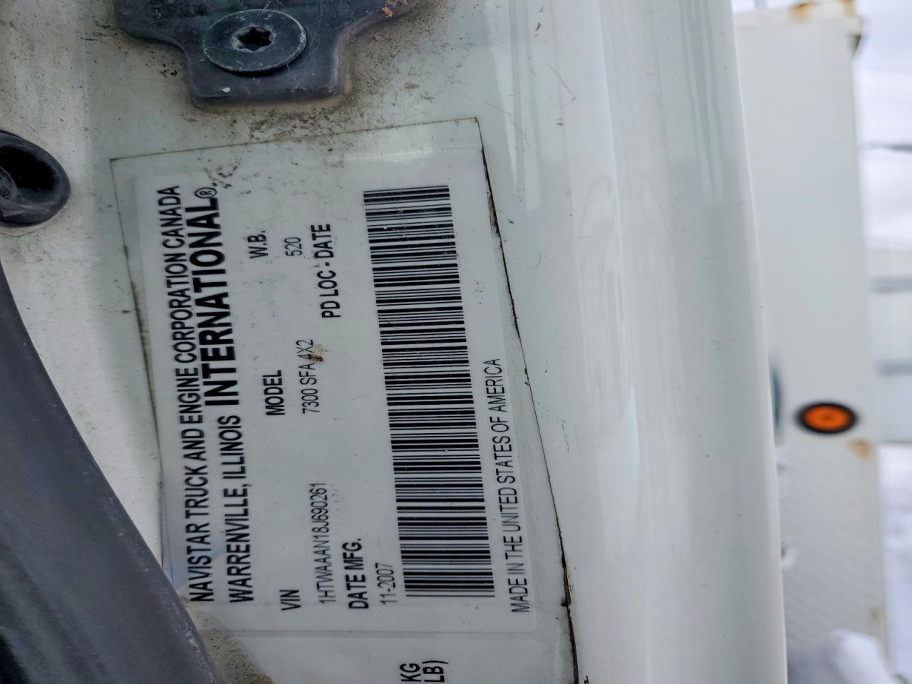 2008 International 7300 Railroad Service Truck