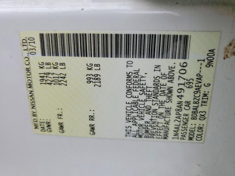 2010 Nissan Altima Base