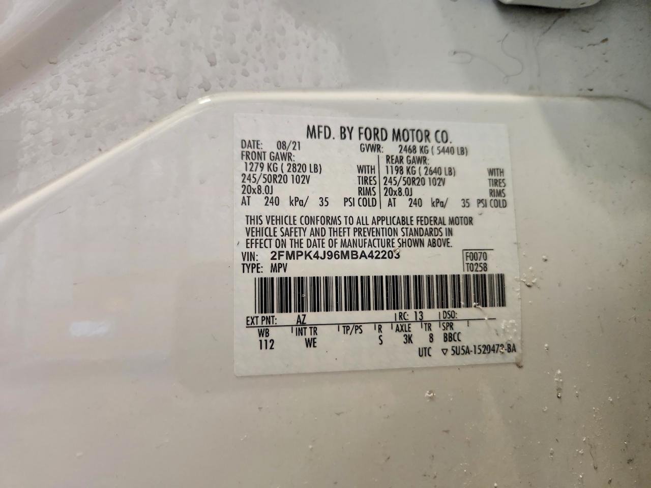 2021 Ford Edge sel