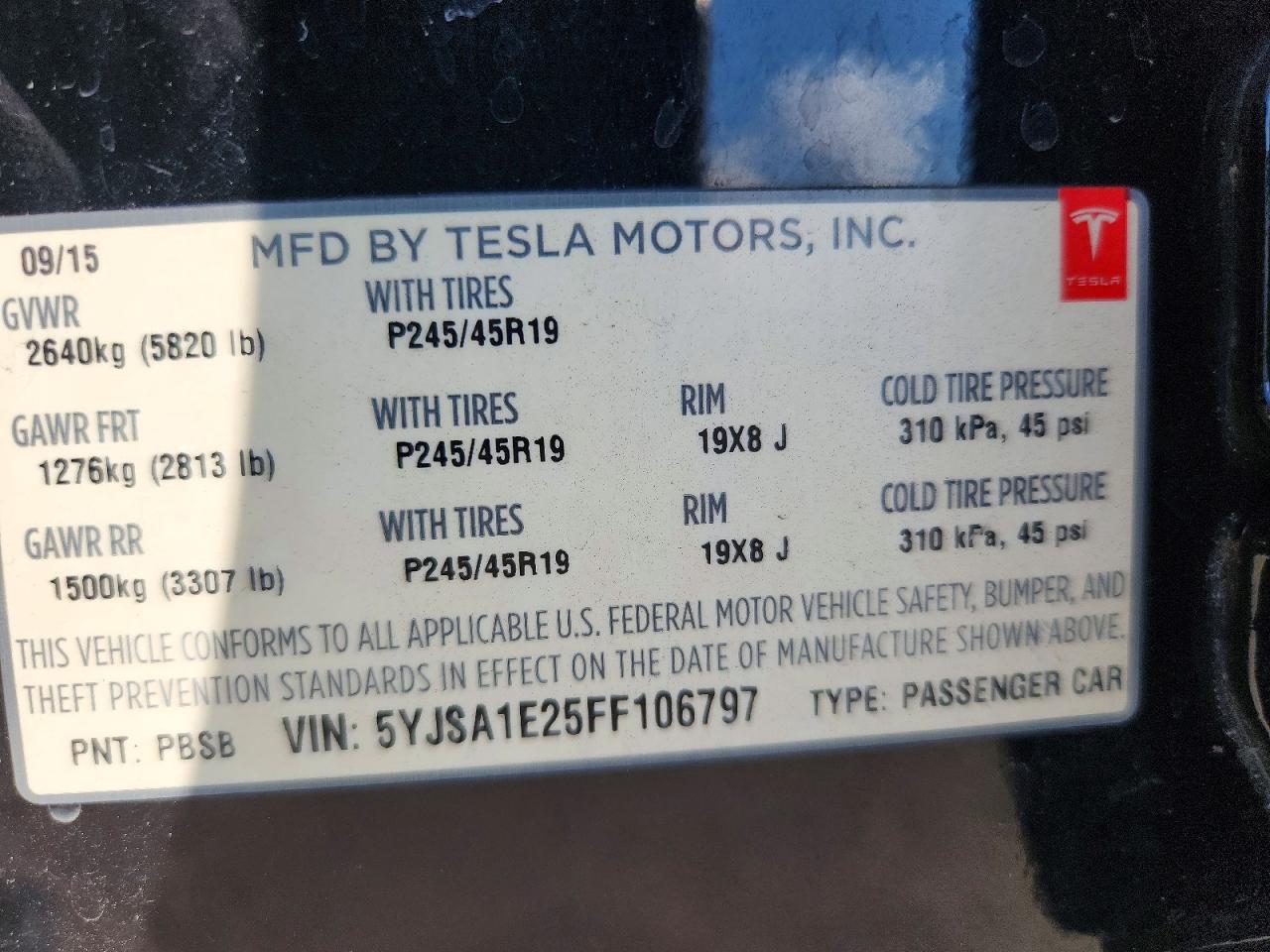 2015 Tesla Model s