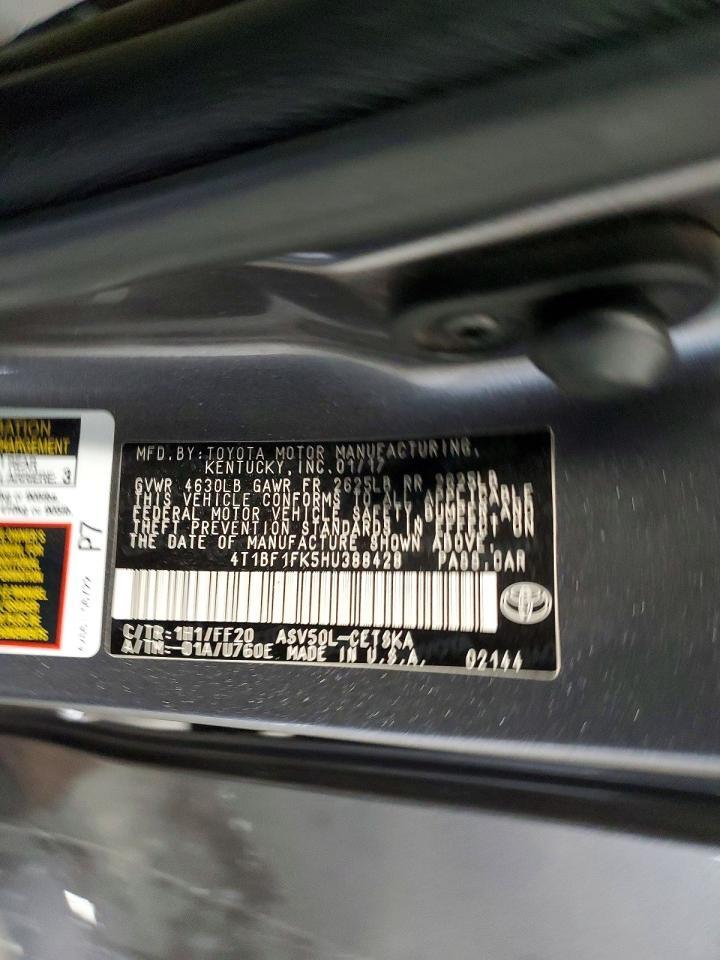 2017 Toyota Camry le