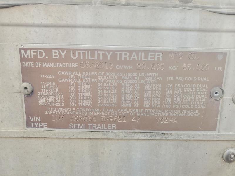 2014 Utility VS2RA DRY Van Trailer
