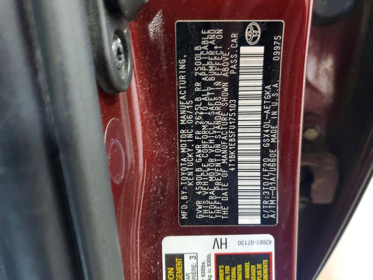 2015 Toyota Avalon xle