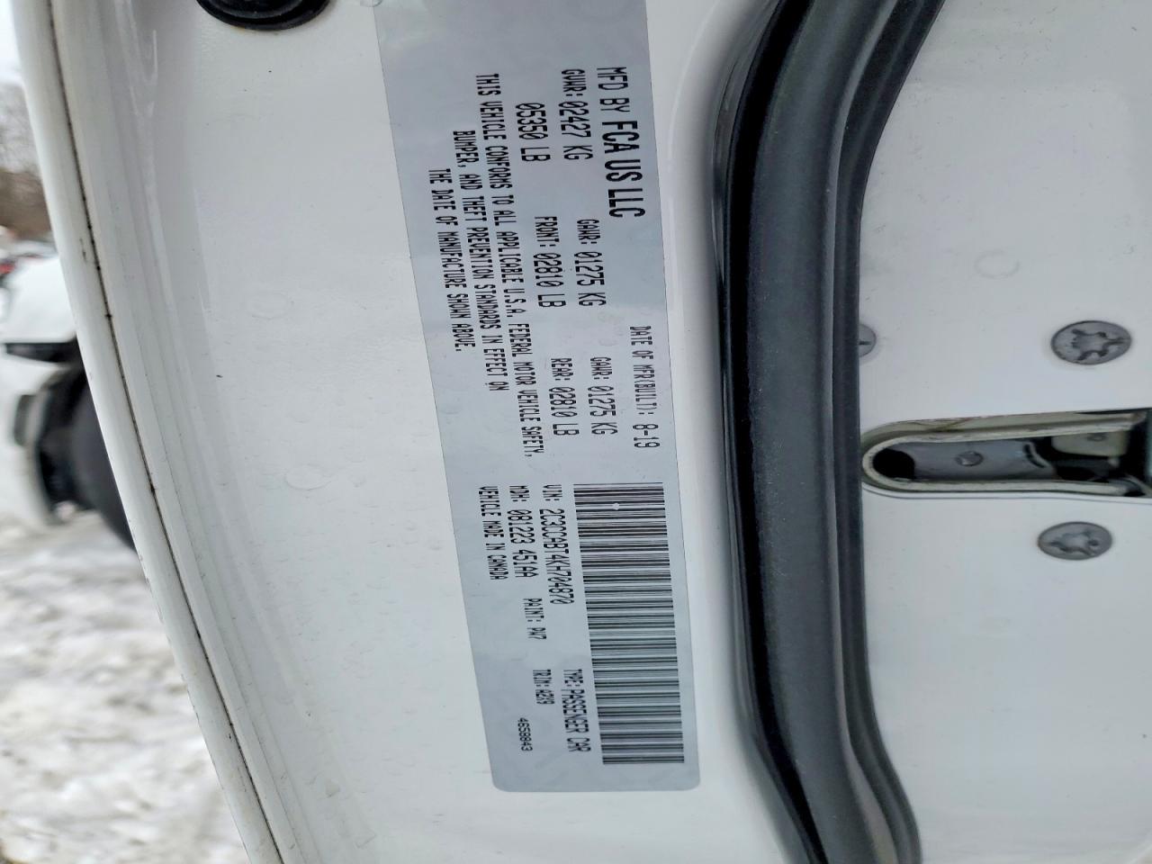 2019 Chrysler 300 s