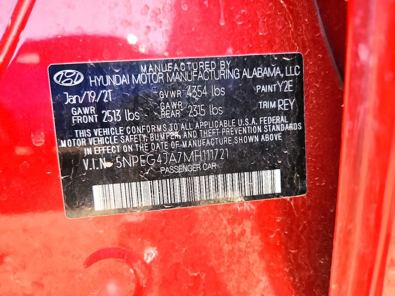 2021 Hyundai Sonata se