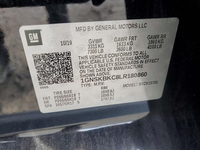 2020 Chevrolet Tahoe K1500 lt