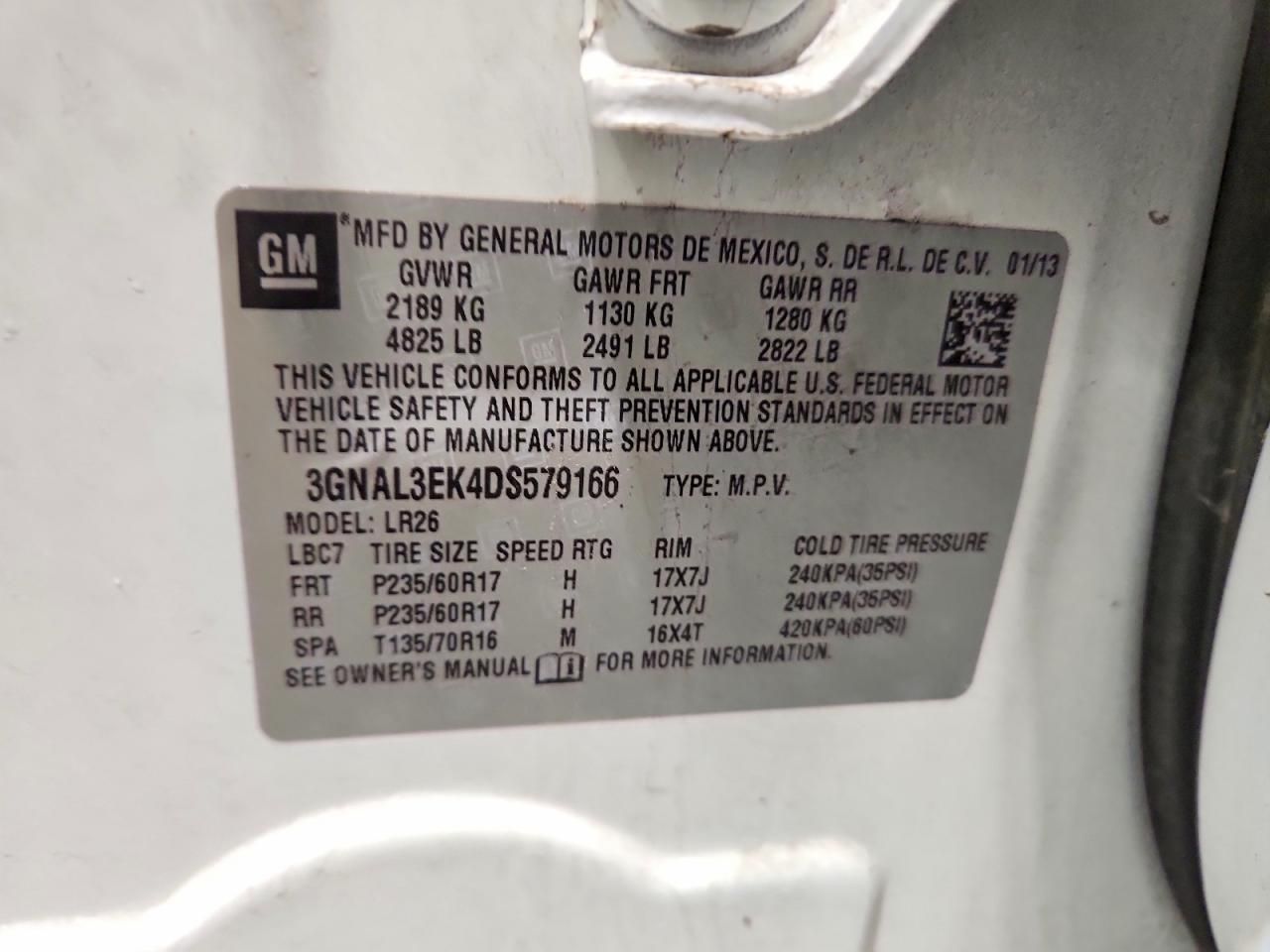 2013 Chevrolet Captiva lt