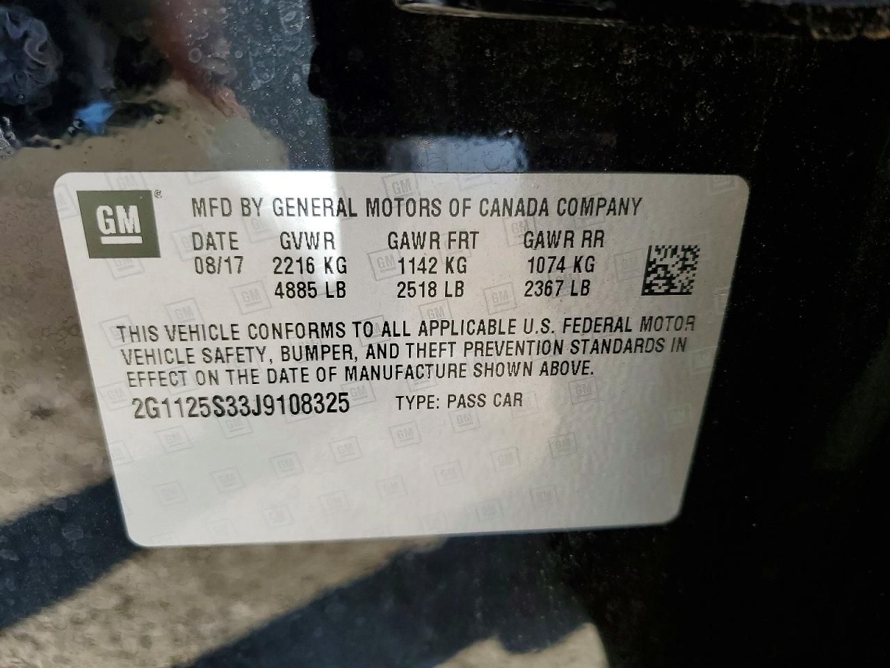 2018 Chevrolet Impala Premier