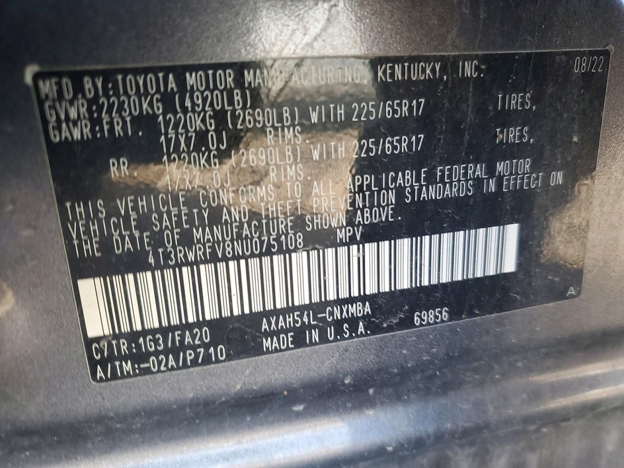 2022 Toyota Rav4 xle