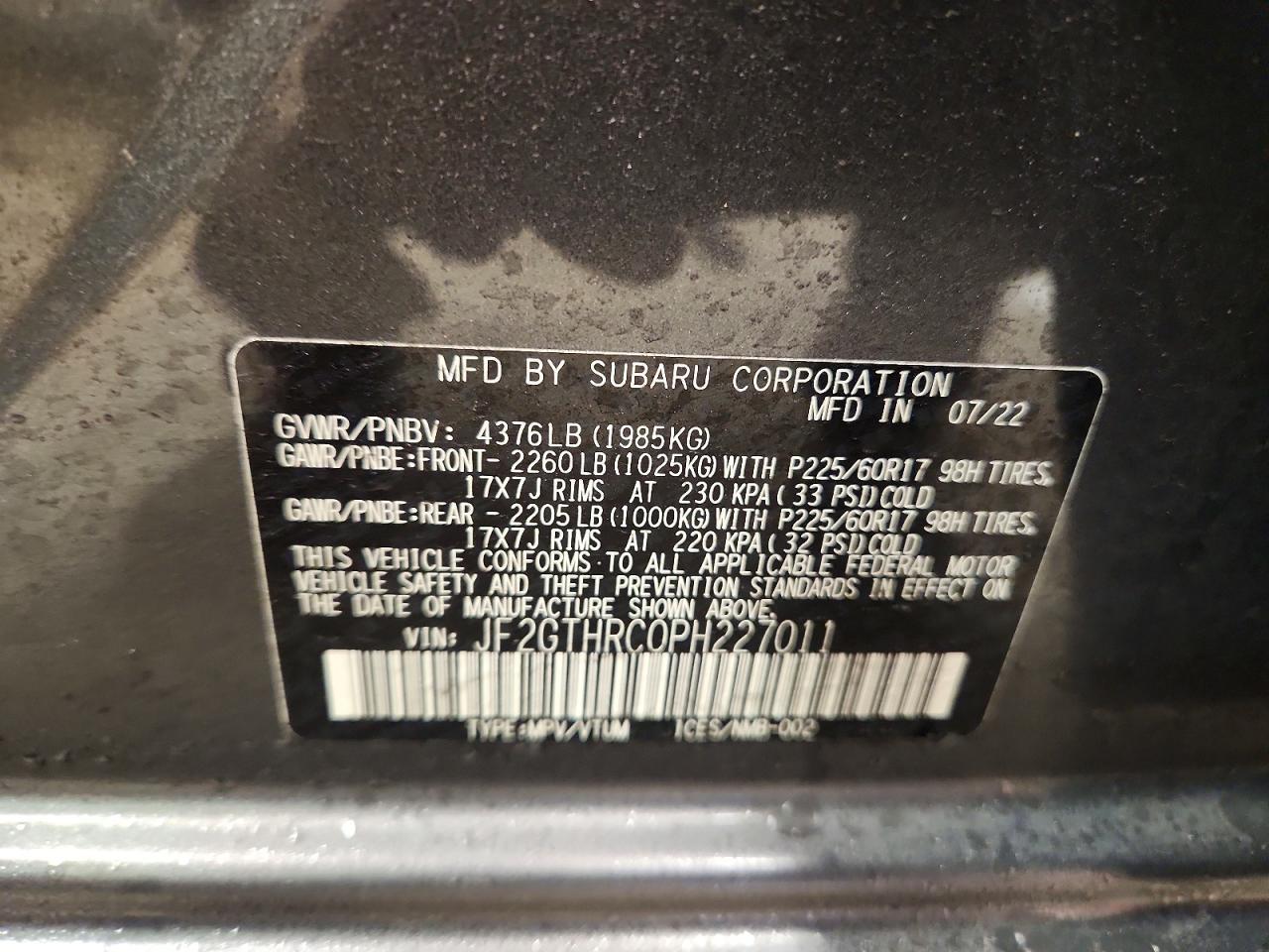 2023 Subaru Crosstrek Sport