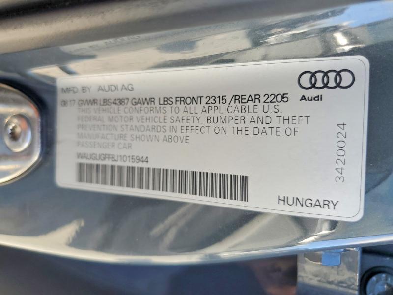 2018 Audi A3 Premium Plus