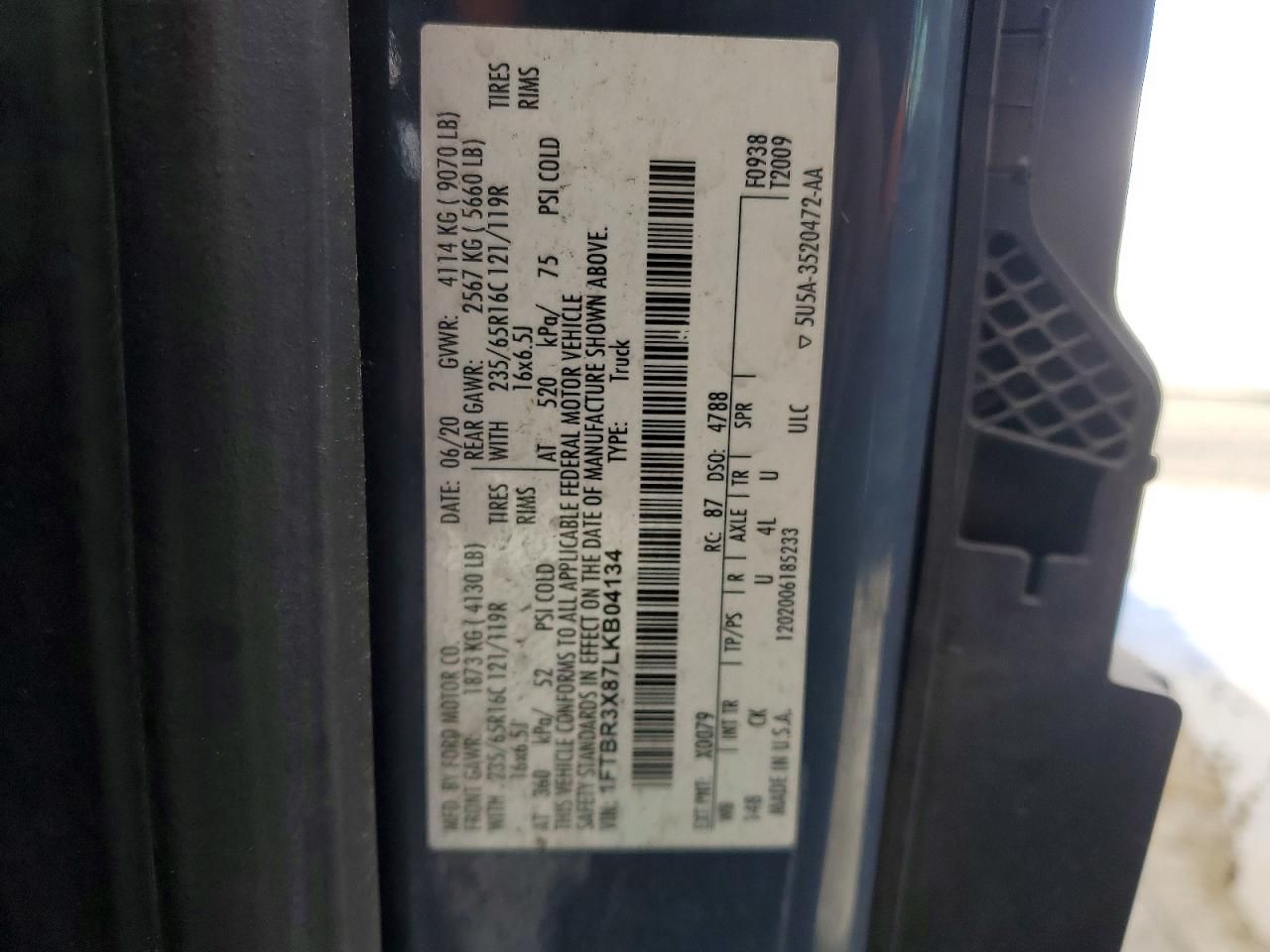 2020 Ford Transit T-250