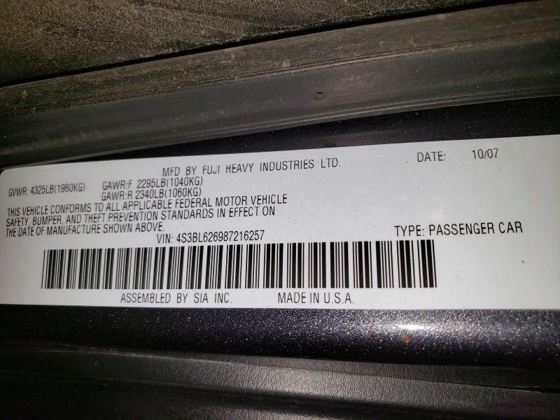 2008 Subaru Legacy 2.5i Limited