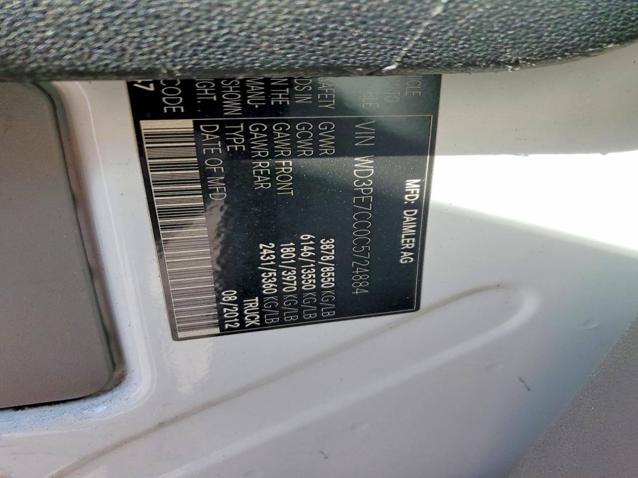 2012 Mercedes-Benz Sprinter 2500 Utility / Service Van