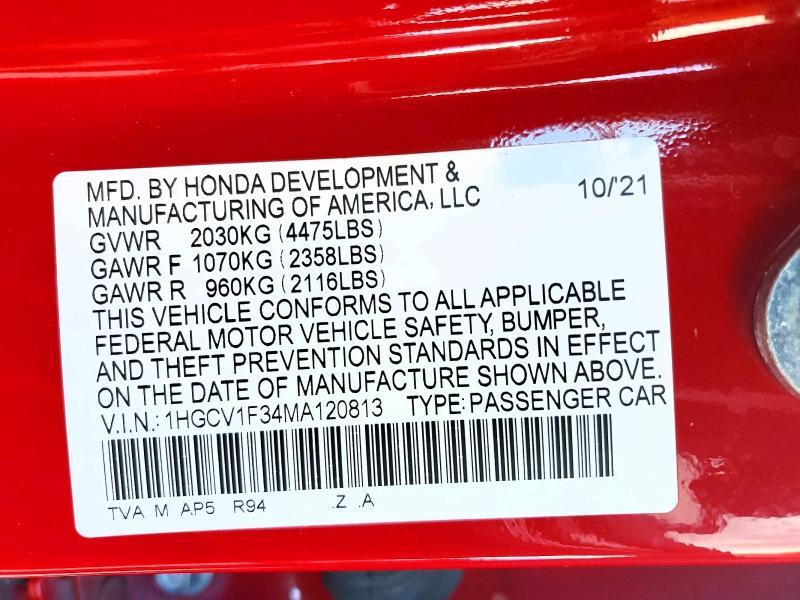 2021 Honda Accord Sport