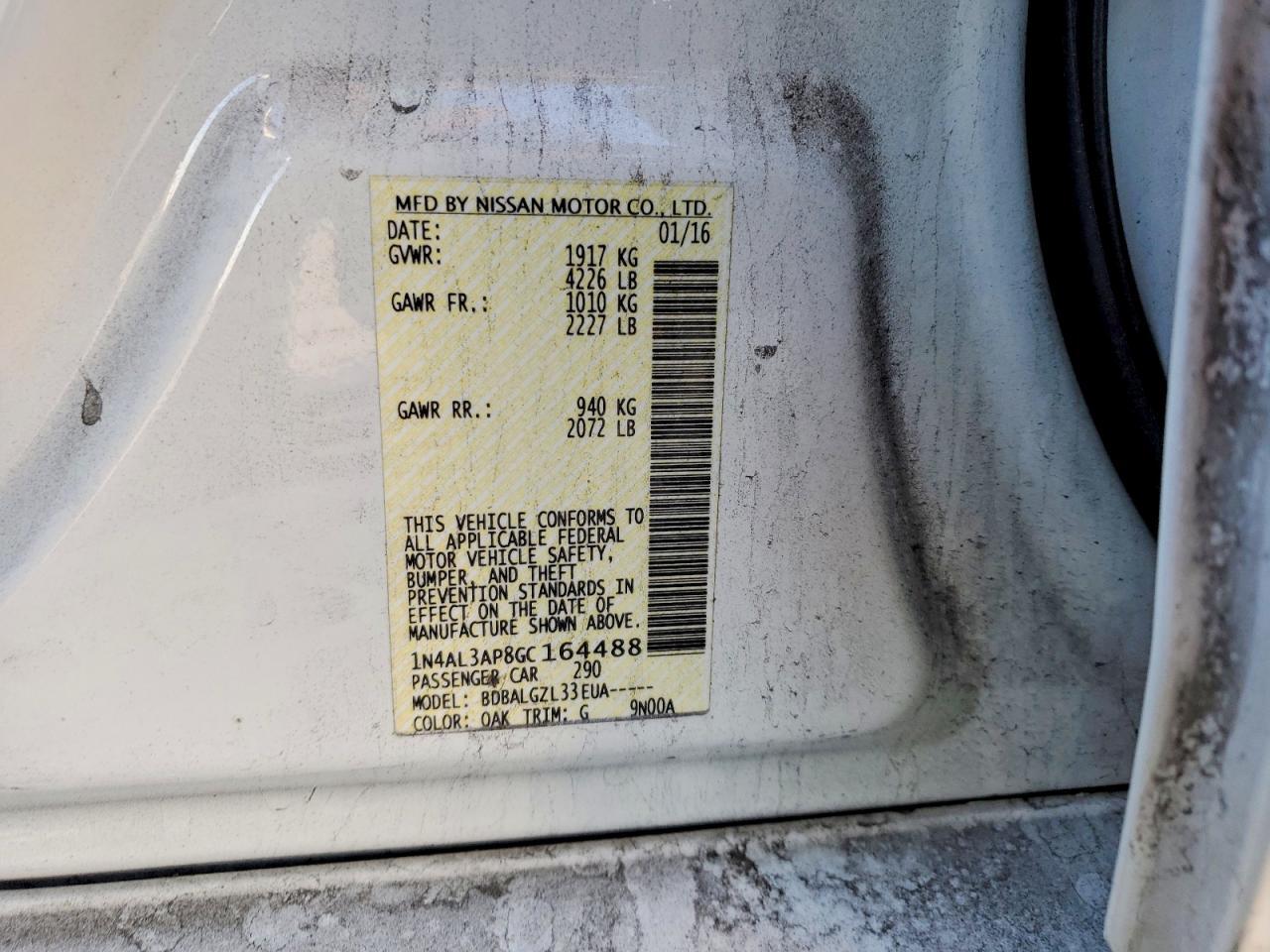 2016 Nissan Altima 2.5
