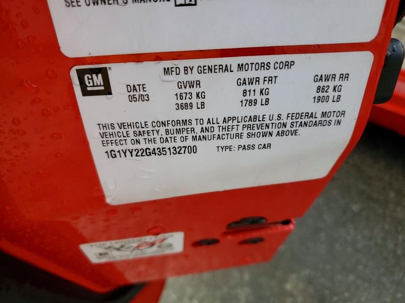 2003 Chevrolet Corvette