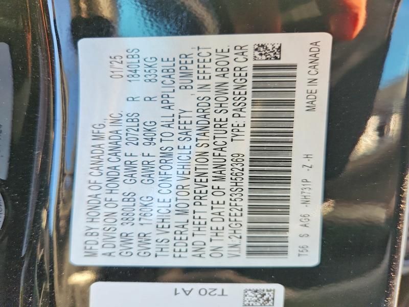 2025 Honda Civic Sport