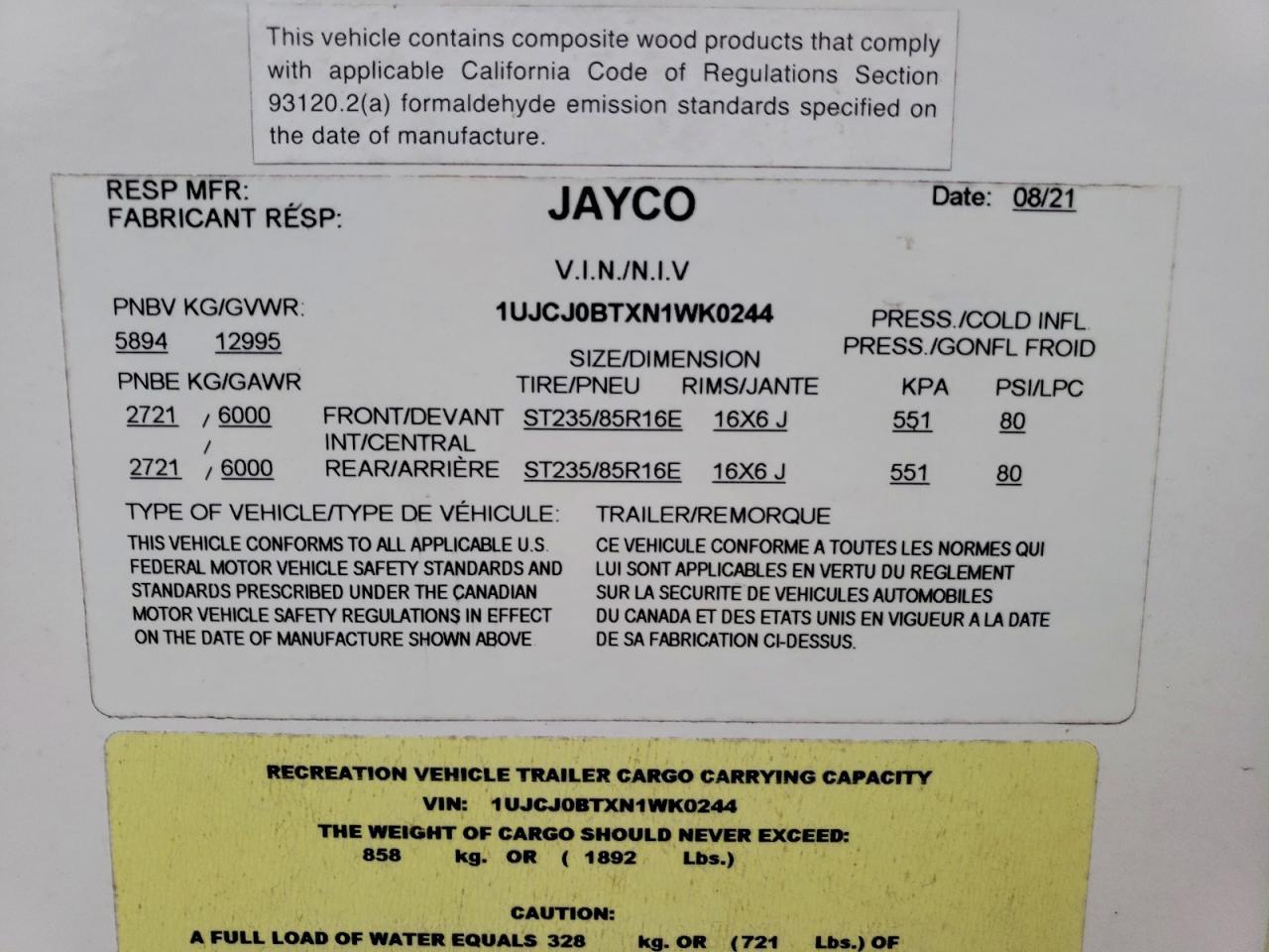 2022 Jayco Heavy Duty Trucks