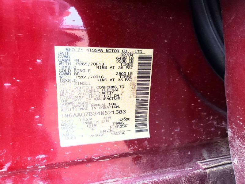 2004 Nissan Titan xe