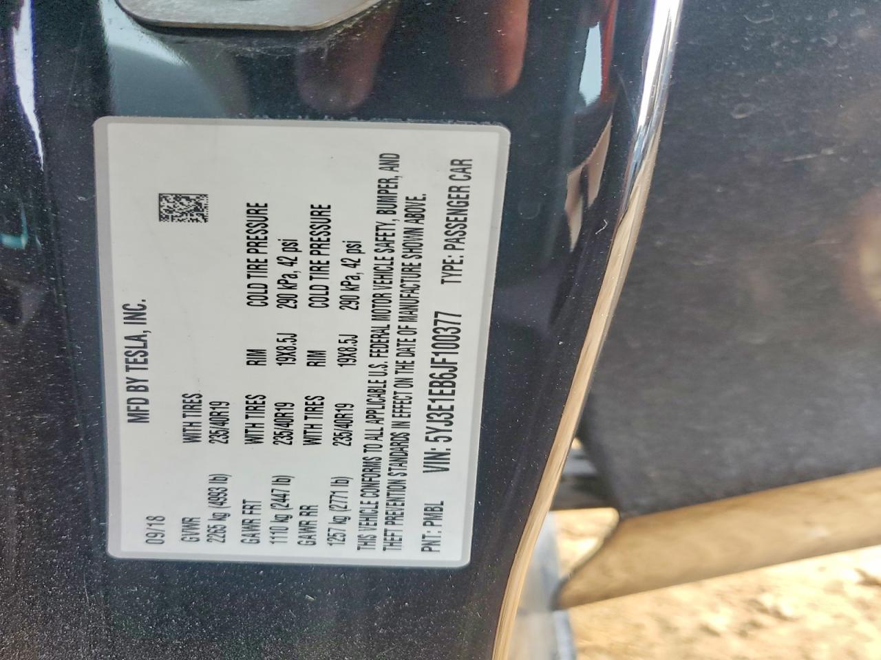 2018 Tesla Model 3