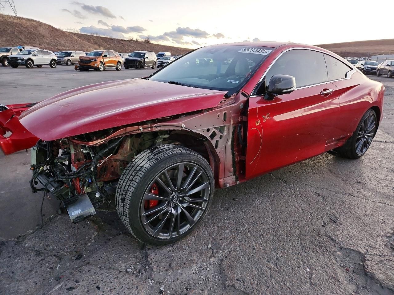 2017 Infiniti Q60 red Sport 400