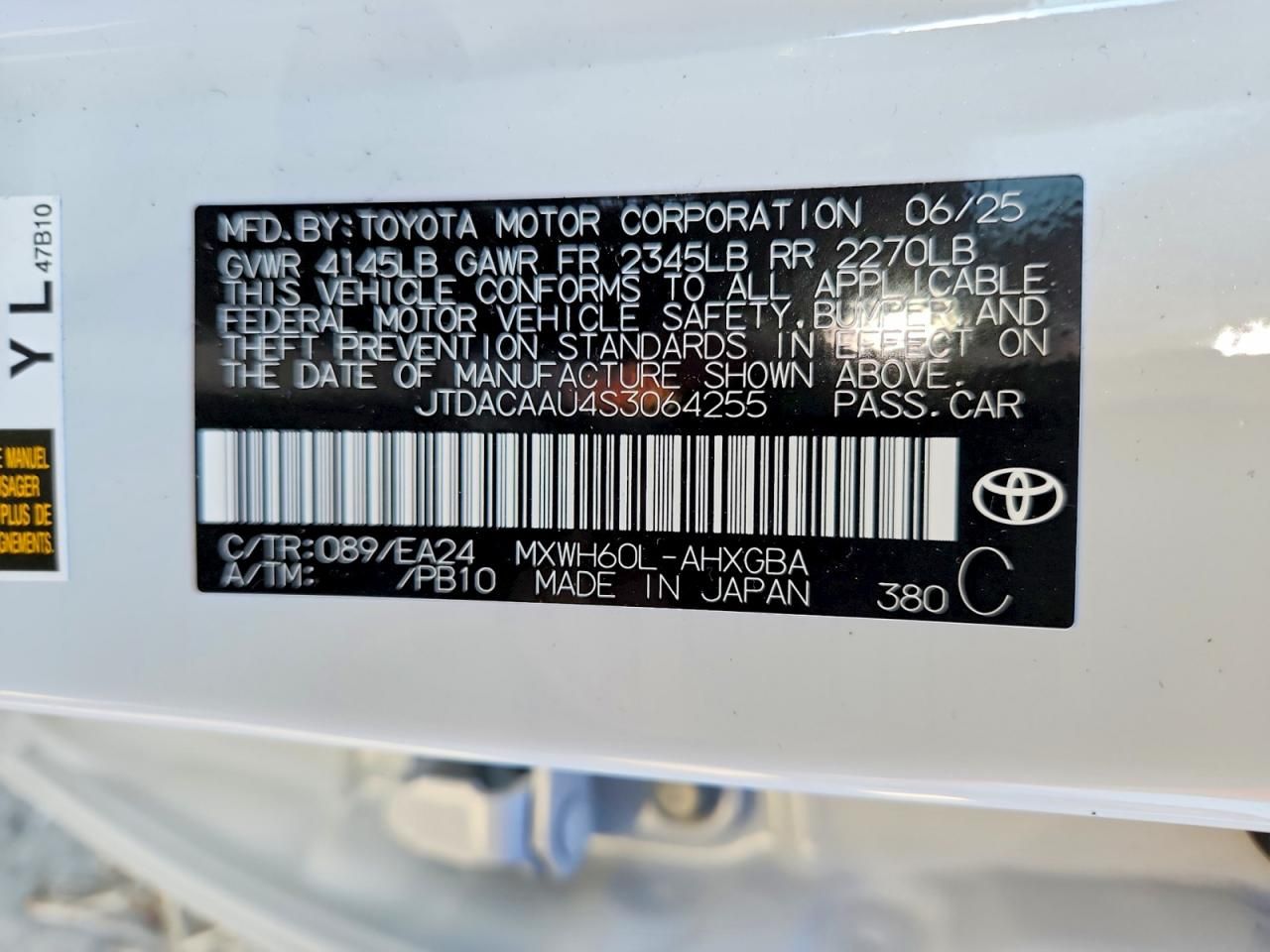 2025 Toyota Prius le