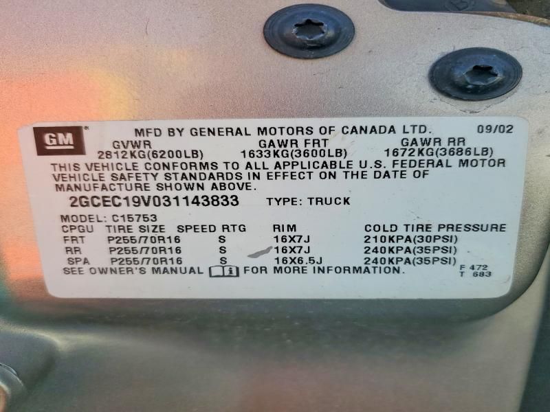 2003 Chevrolet Silverado C1500