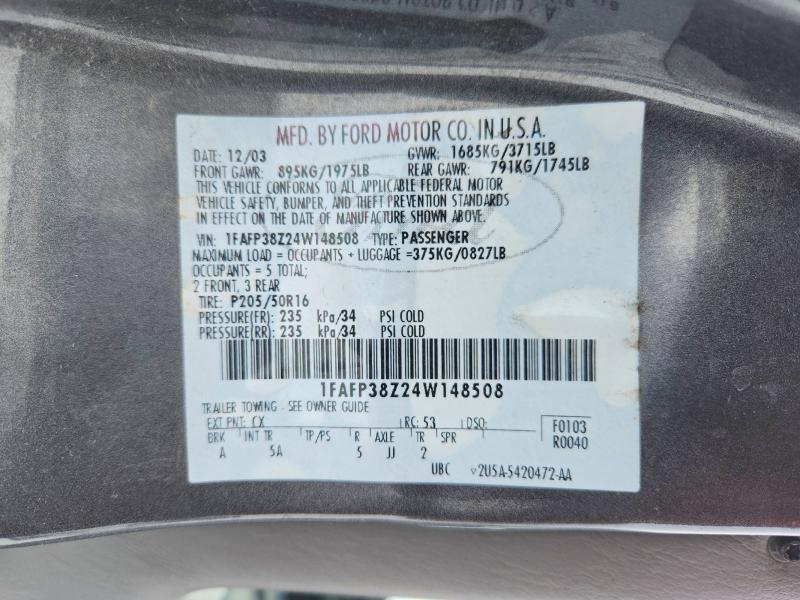2004 Ford Focus zts