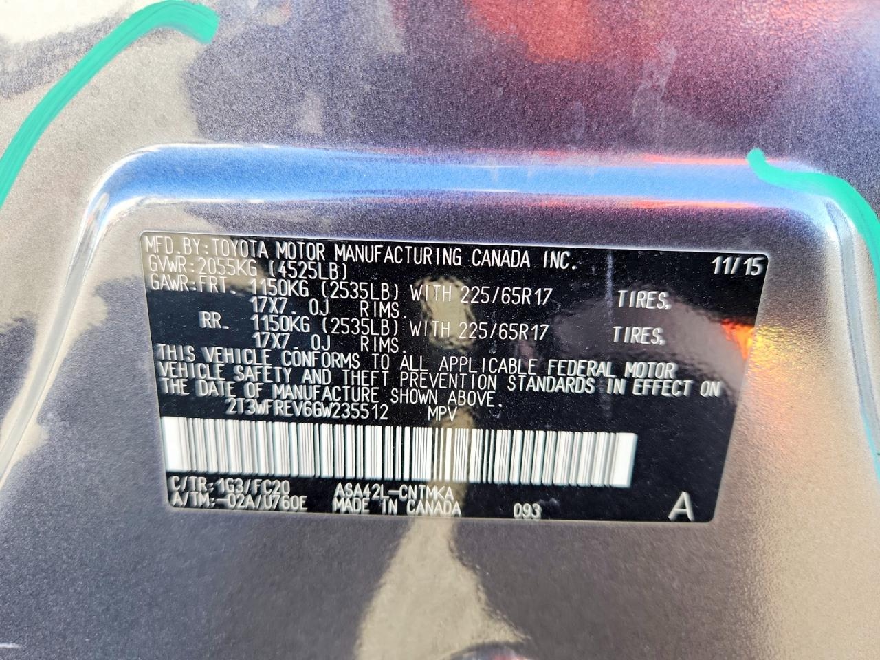 2016 Toyota Rav4 xle