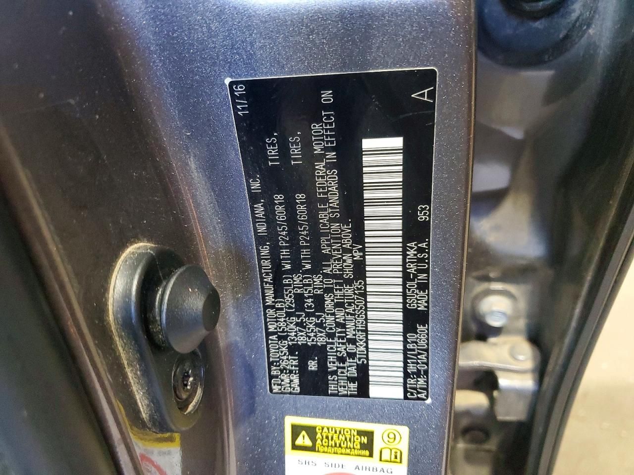 2016 Toyota Highlander xle