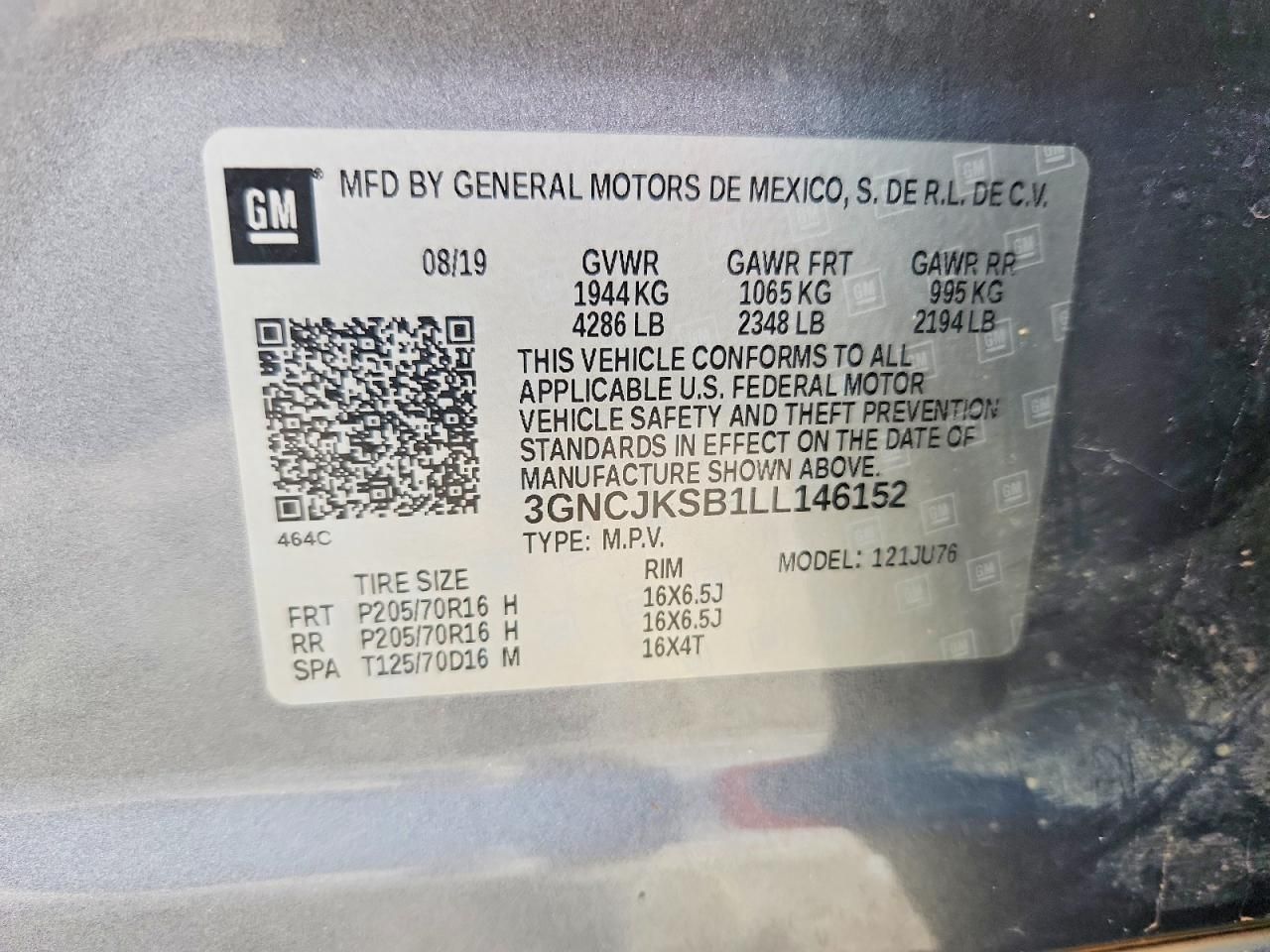 2020 Chevrolet Trax ls