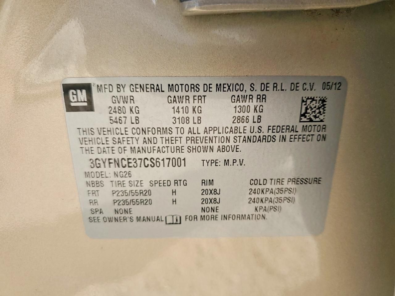 2012 Cadillac Srx Premium Collection