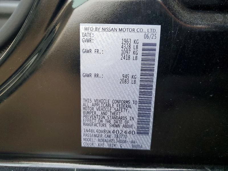 2025 Nissan Altima sv