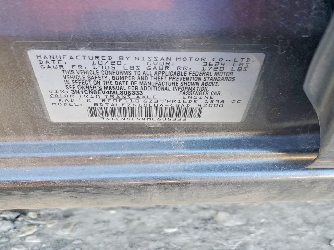 2021 Nissan Versa sv