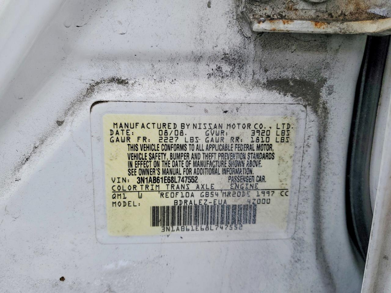 2008 Nissan Sentra 2.0