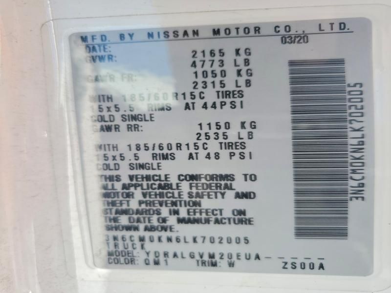 2020 Nissan Nv200 Utility / Service van