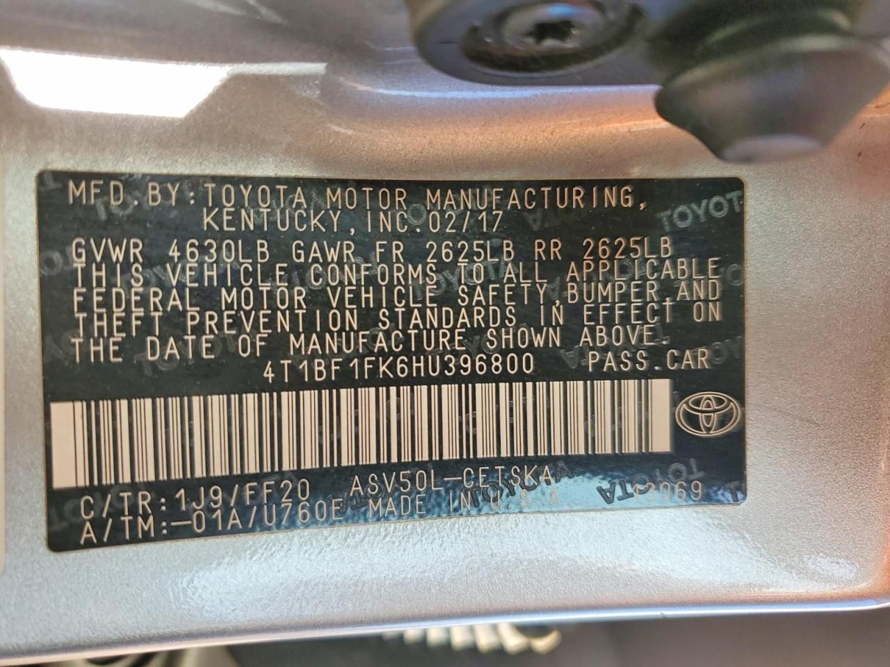 2017 Toyota Camry se