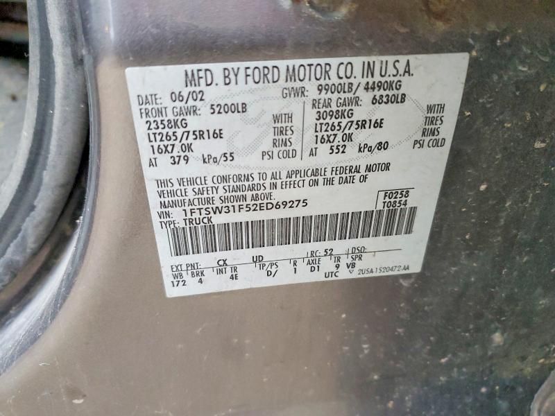 2002 Ford F350 srw Super Duty