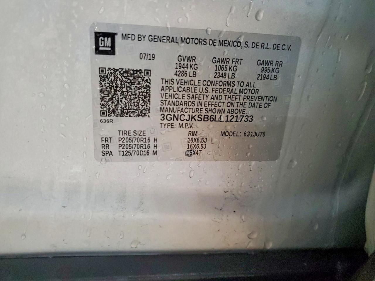 2020 Chevrolet Trax ls