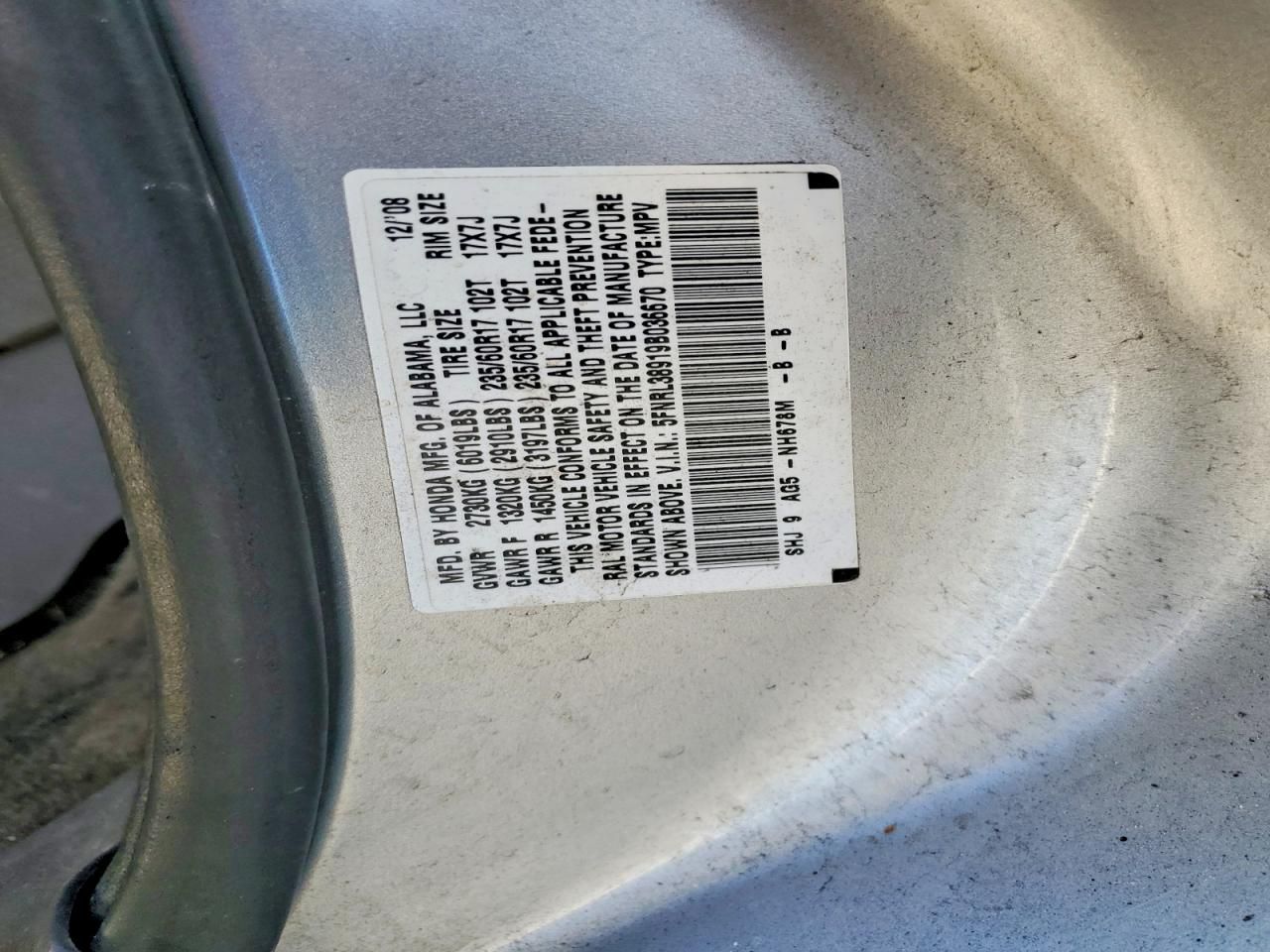 2009 Honda Odyssey Touring