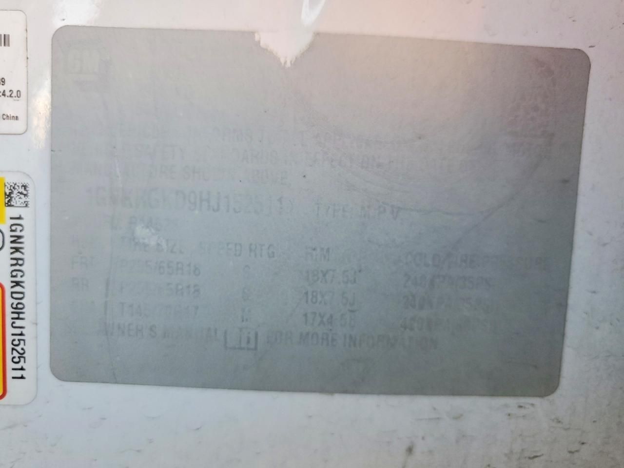 2017 Chevrolet Traverse lt