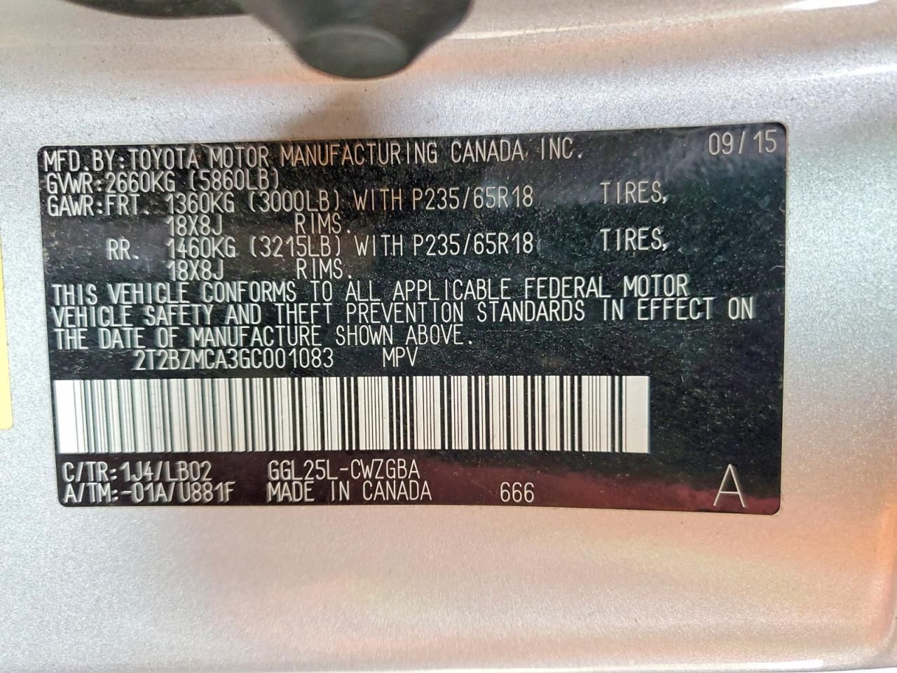 2016 Lexus Rx 350 Base