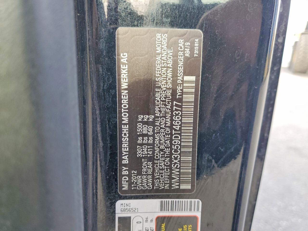 2013 Mini Cooper Coupe s