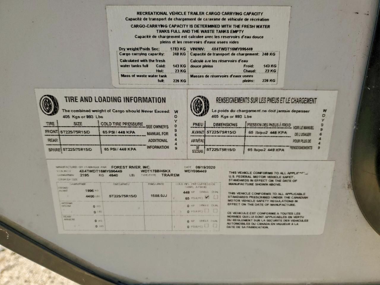 2021 Wildcat Travel Trailer