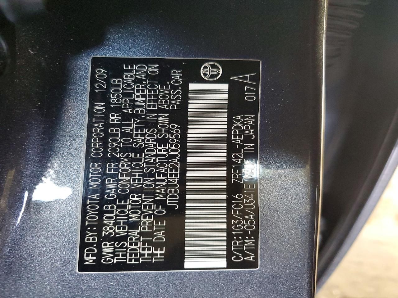 2010 Toyota Corolla Base