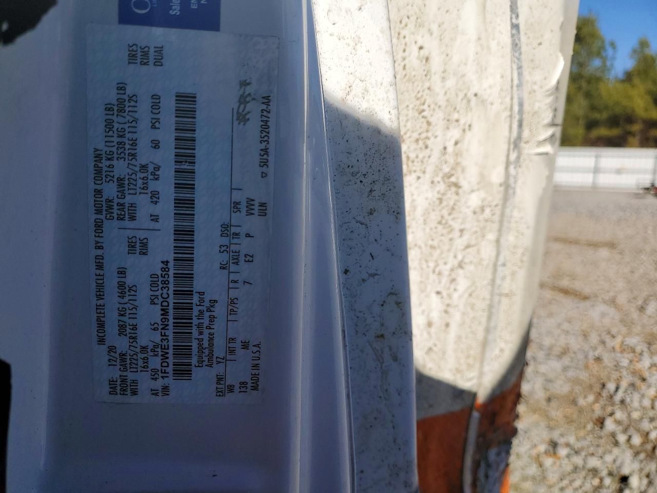 2021 Ford E350 Ambulance