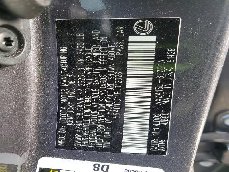 2023 Lexus Es 250 Base