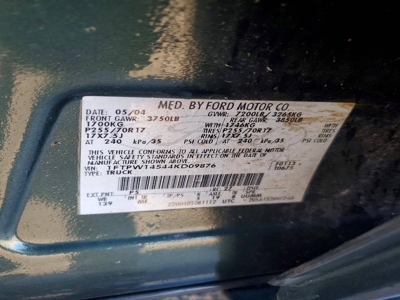 2004 Ford F150 Supercrew