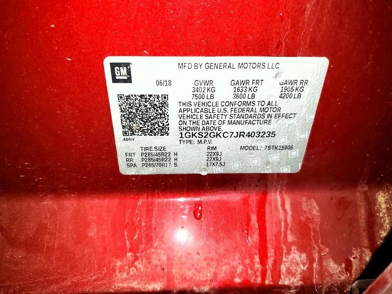 2018 GMC Yukon xl K1500 slt